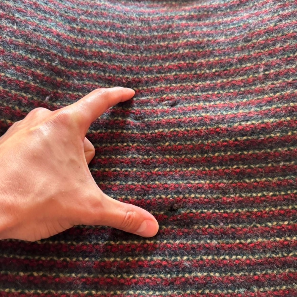 Eddie Bauer Men's Striped Crewneck Sweater - Red, Green, Blue - Picture 4 of 4
